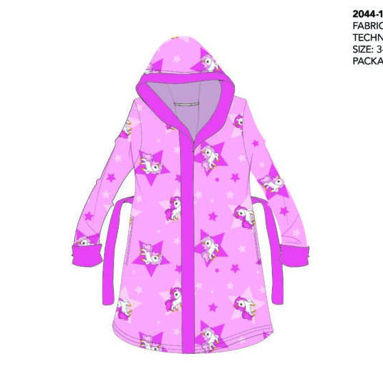 Mikrofaser-Kapuzenbademantel für Kinder Einhorn für den Großhandel von Evidence