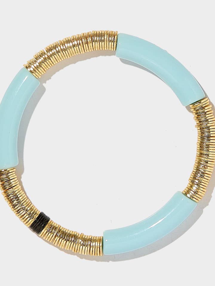 Light Blue Zo Bracelet 6mm for wholesale by Allie + Bess