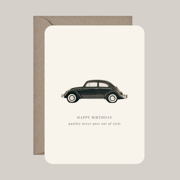 Kort med kuvert | tillykke med fødselsdagen - kvalitet går aldrig af mode for engroshandel hos De Papierboetiek