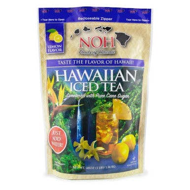 NOH Foods of Hawaii Iced Tea Mix Lemon Flavor 48oz Sweetened with Pure Cane Sugar for wholesale by Mulvadi Corporation