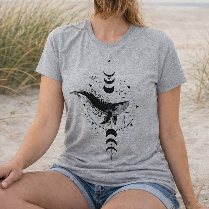 Camiseta/Ballena jorobada/Océano/Ropa para venta al por mayor de Your Green Kitchen