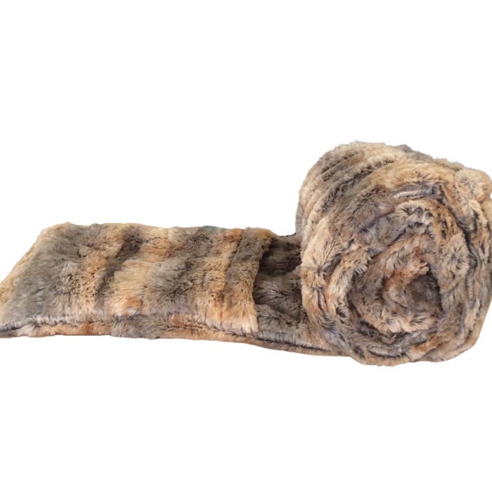 Duke Imports - Wholesale Scarf - Women's - "Cedar Bark" Faux Fur Pocket Scarf2