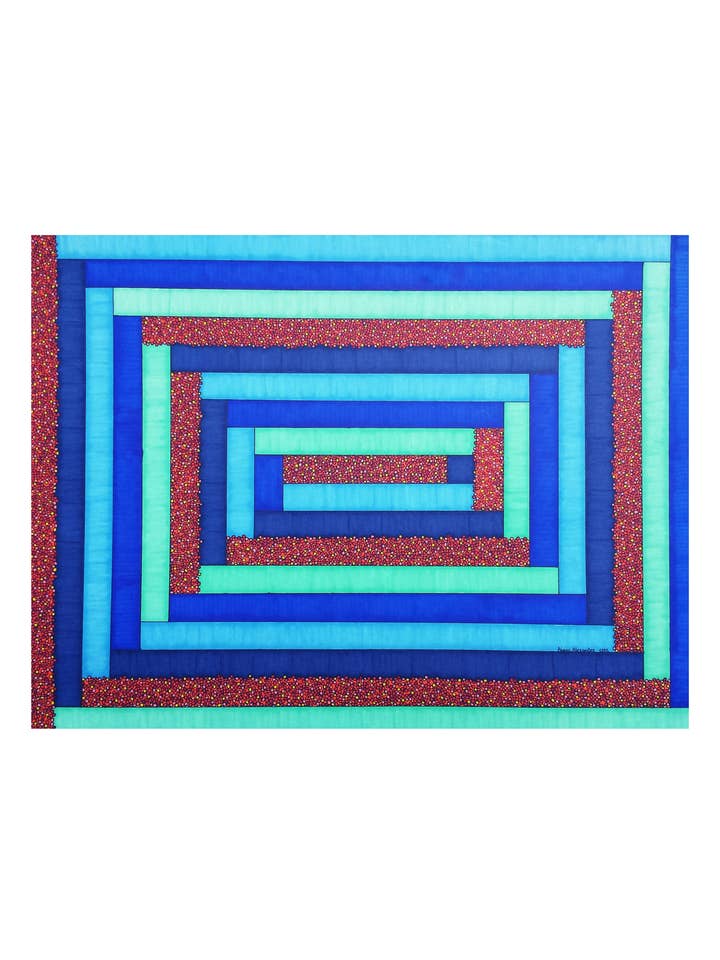 Blue N Orange Art Print for wholesale by artisticle