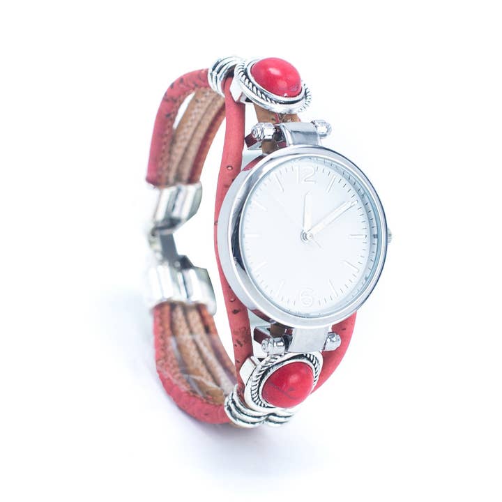 Meninas Bonitas Cork – wholesale Wrist watch – Women's – Handmade cork watch for women DIY-009(RANDOM BOX)