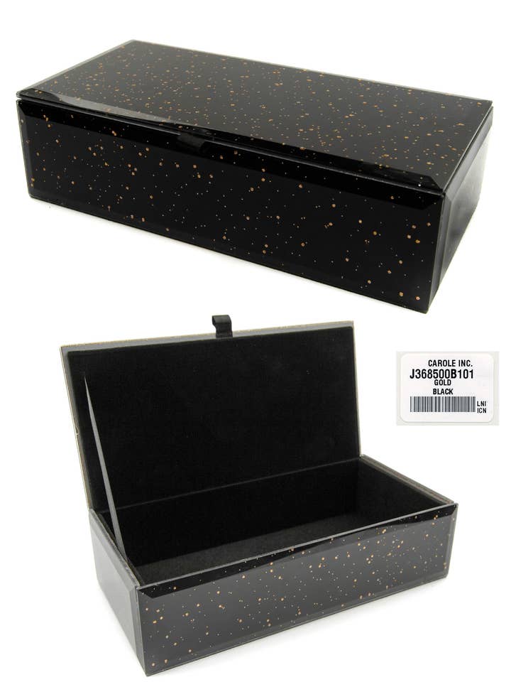 Glazen doos met opdruk voor wholesale door Carole Inc.