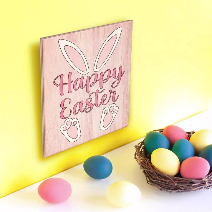 JennyGems - Wholesale Sign - Happy Easter Wooden Sign5