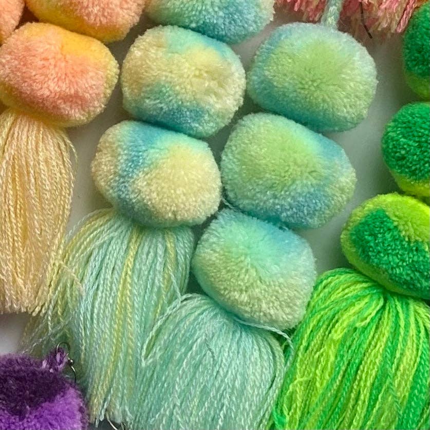 SWIETstuff - Wholesale Tassel Earrings - Tie-Dye Pompom Earrings17