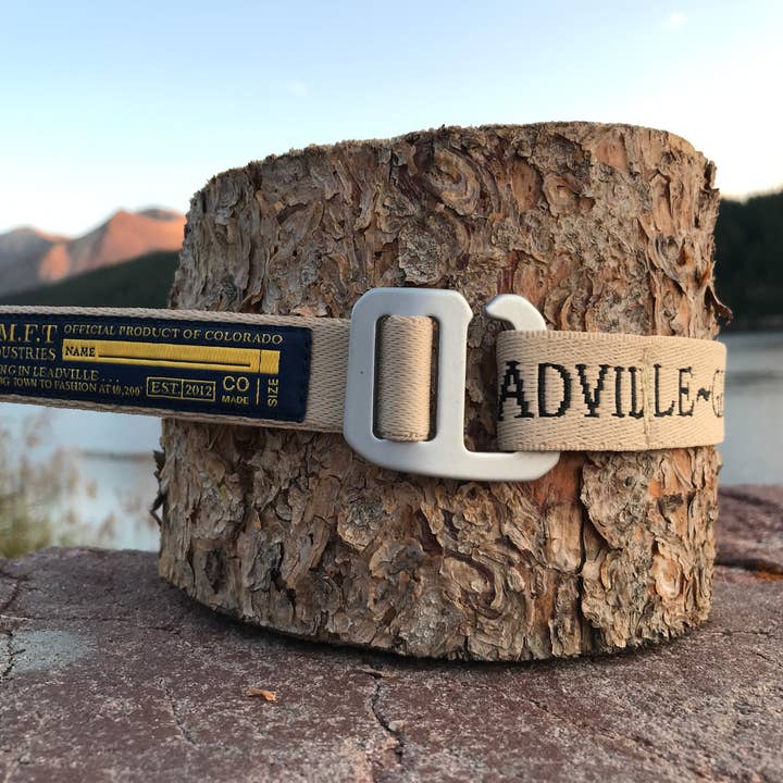 JMFT Industries - Wholesale Belt - Unisex - Hiker Belt / We ❤️ Leadville ~ Great Living @ 10,200'2