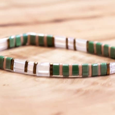 Sage Sand Tila Bracelet for wholesale by YB Creatives LLC