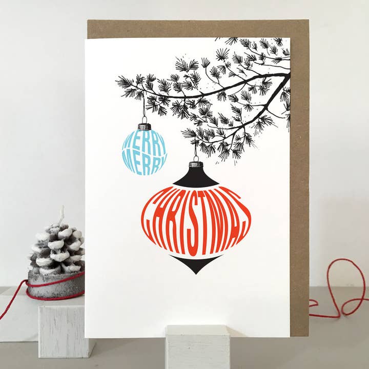 Carte de Noël rétro | Élégante | Vacances | Nostalgique pour la vente par Purpose & Worth etc