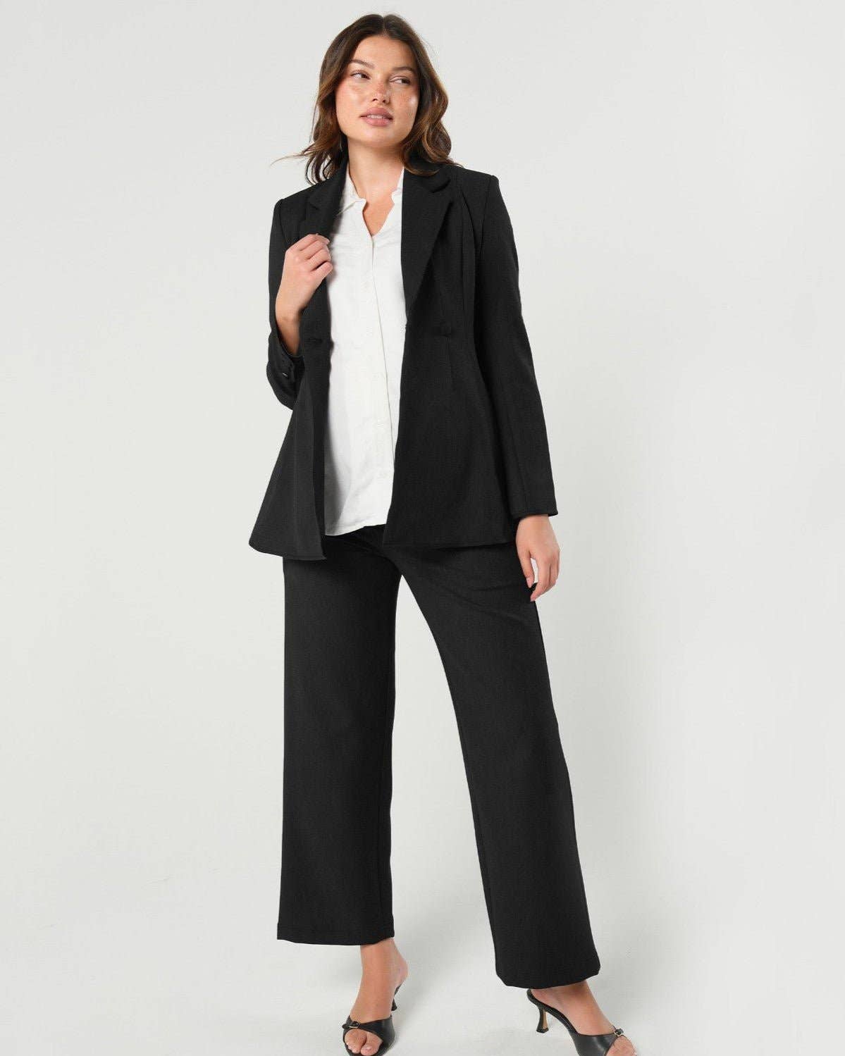 MARION – wholesale Outerwear – Maternity – Nathalie Maternity Blazer (Regular & Petite)3