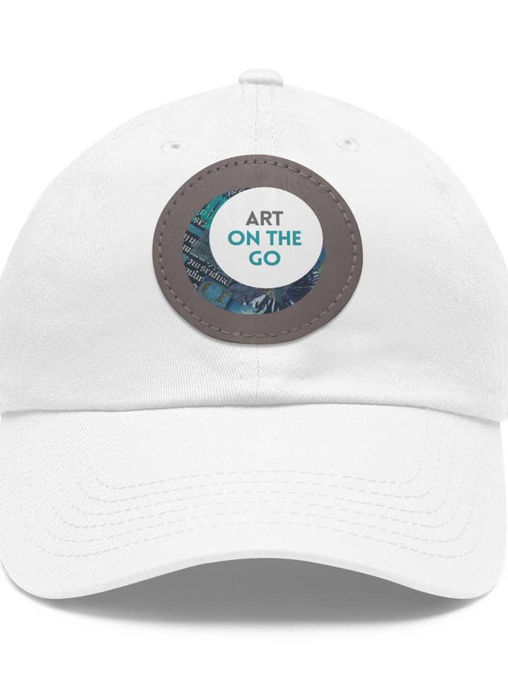 Dad Hat with Leather Patch (Round) for wholesale by VivaTheCircle