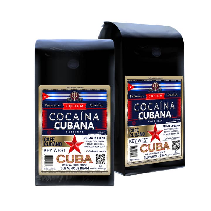CafésDeCuba.com® - Venta al por mayor Café en grano - CAFÉ CUBANO, ORIGINAL, 100% GRANOS DE ARÁBICA, BOLSA DE 2 LIBRAS.
