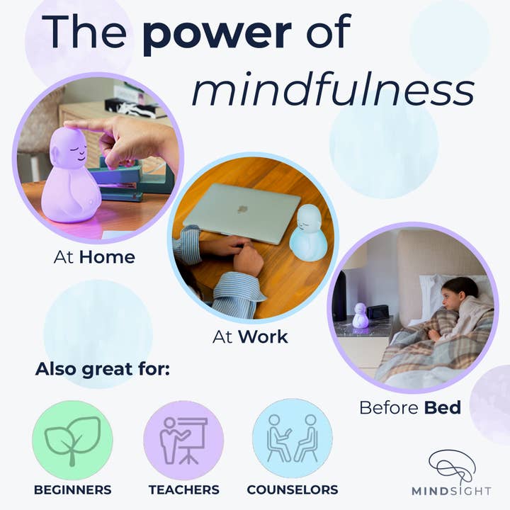 Mindsight - Wholesale Meditation Supplies - Breathing Buddha for Meditation, Anxiety & Breathework
