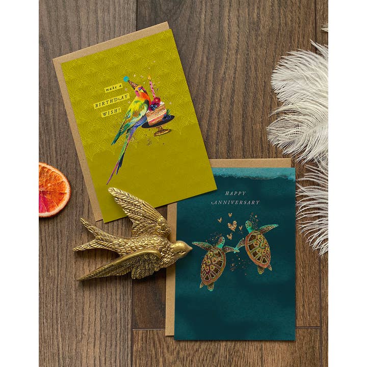 Stephanie Davies - Venta al por mayor Tarjetas de aniversario - Feliz aniversario, tortugas.2