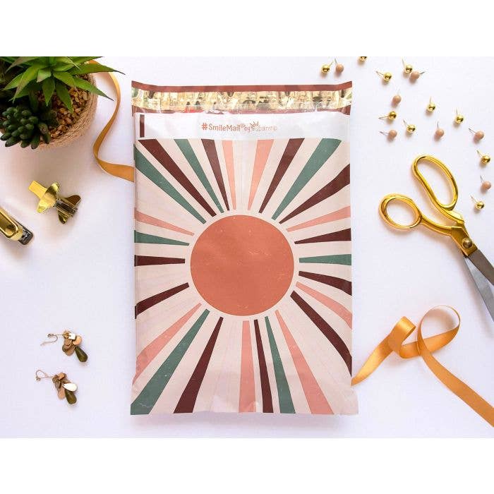 Lucky Avocado - Wholesale Envelopes - Boho Sun Designer Poly Mailers 10x131