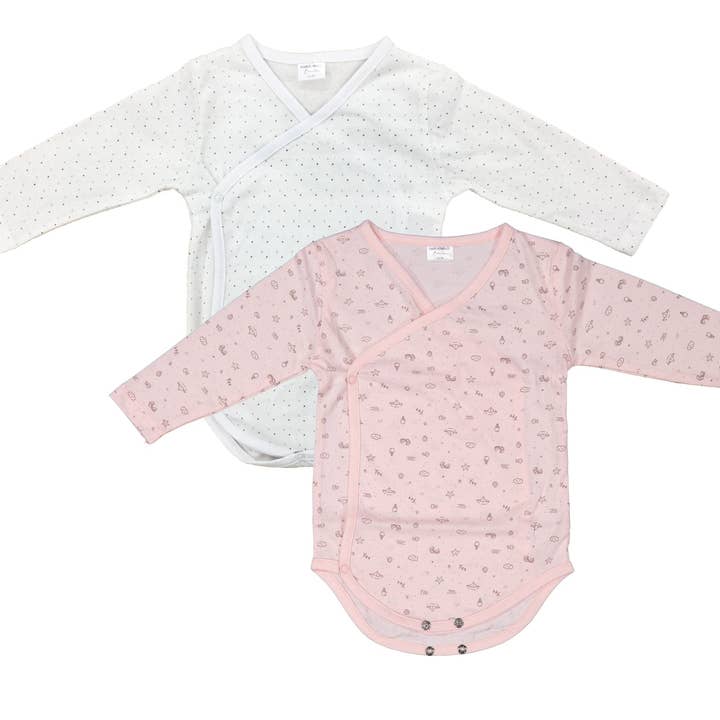 2 Packungen Langarm-Babybody für den Großhandel von FRANK HERMANOS