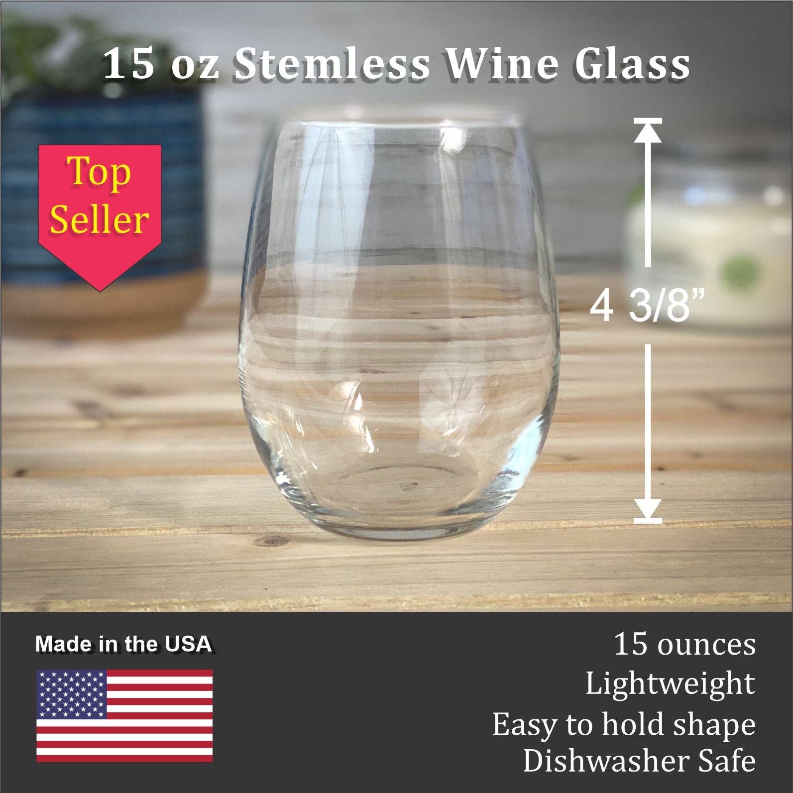 Adirondack Etching LLC - Wholesale Wine Glass - Your Zip Code 15 oz Stemless Wine Glass1