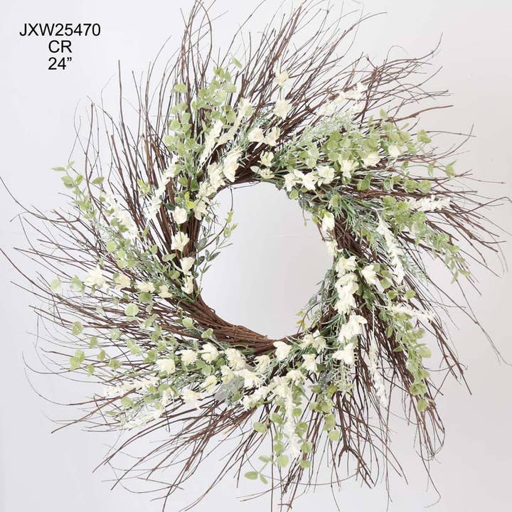 Rustic Country Home 22" Wreath for wholesale by Tellon Investment & Trade