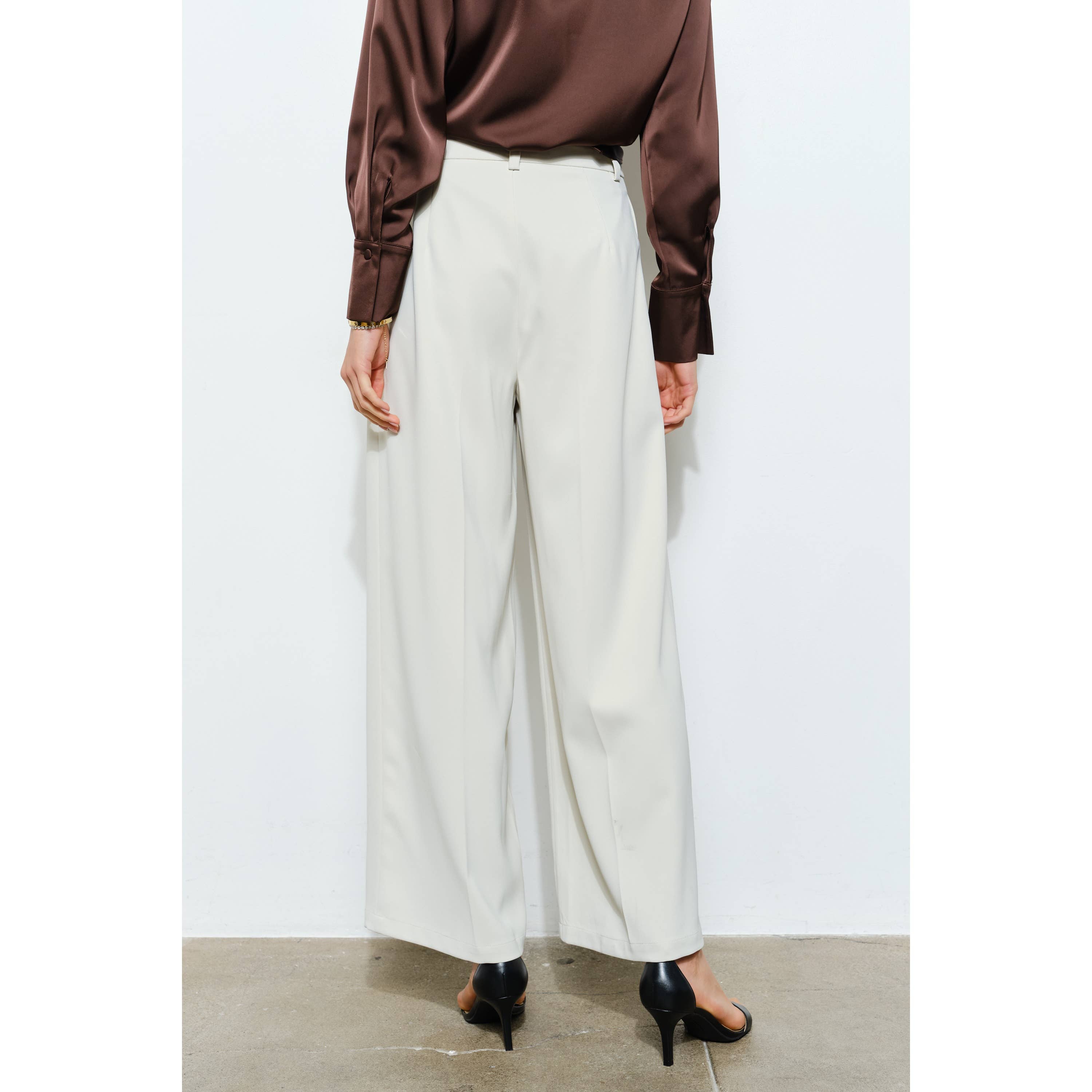 INA - Vente Pantalon – femme - Pantalon large taille haute sur mesure26