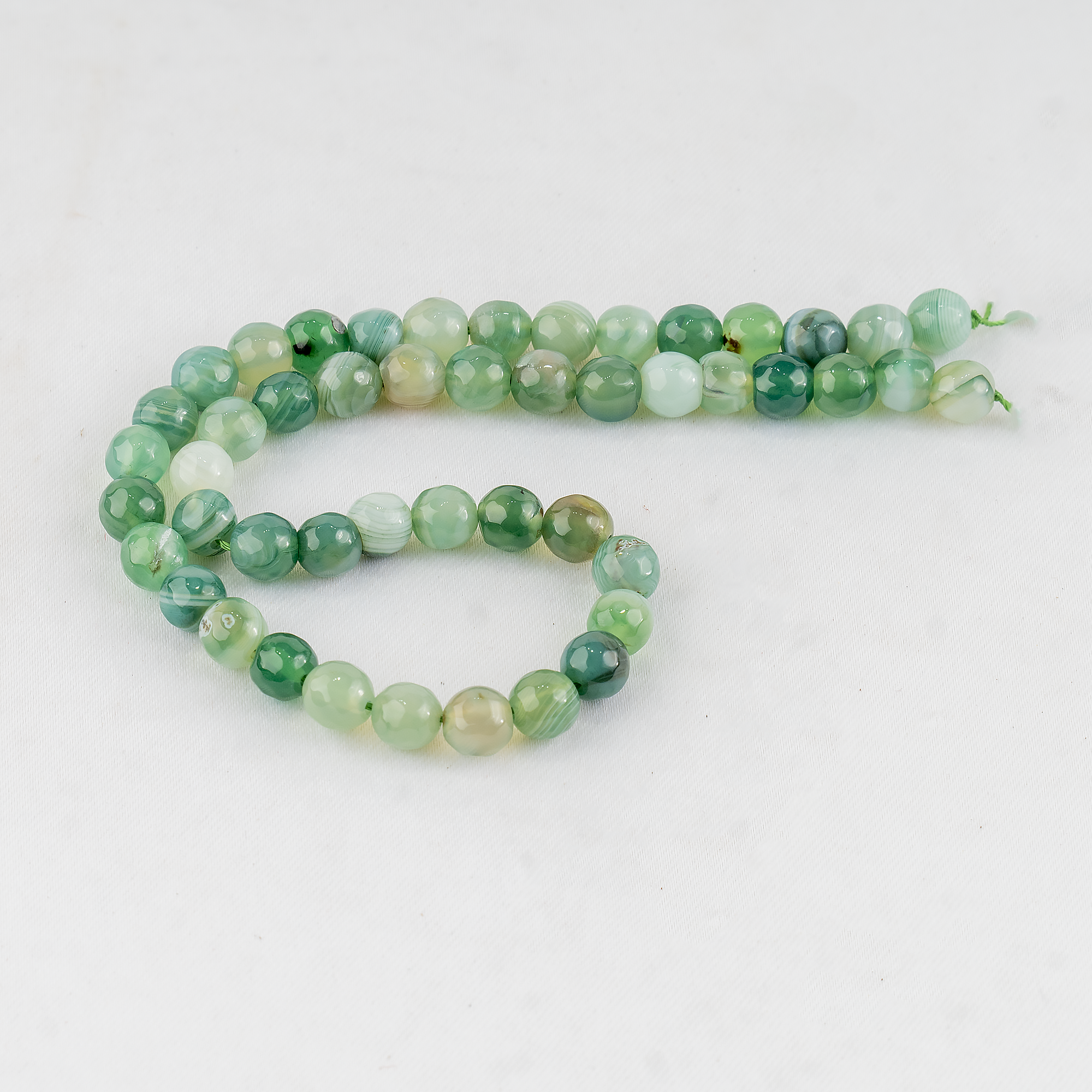 Soothing Crystals Beads - Wholesale Kralen - Facetkraal | Gestreepte Groene Agaat | Kristalkralen8