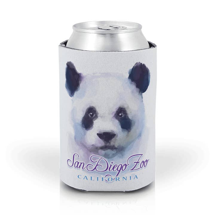 Matrix - Wholesale Drink Huggers & Koozies - Customizable Scuba Foam Can Coozie: Watercolor Panda Bear