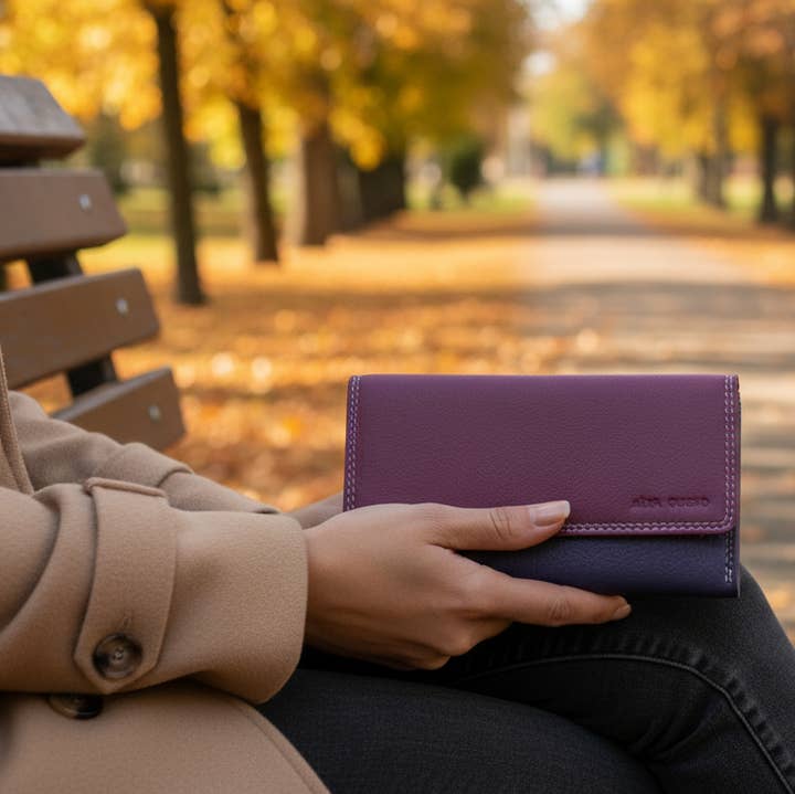 Alta Quero - Wholesale Wallet - Women's - Genuine Ladies Leather Wallet RFID – Pink and Purple2