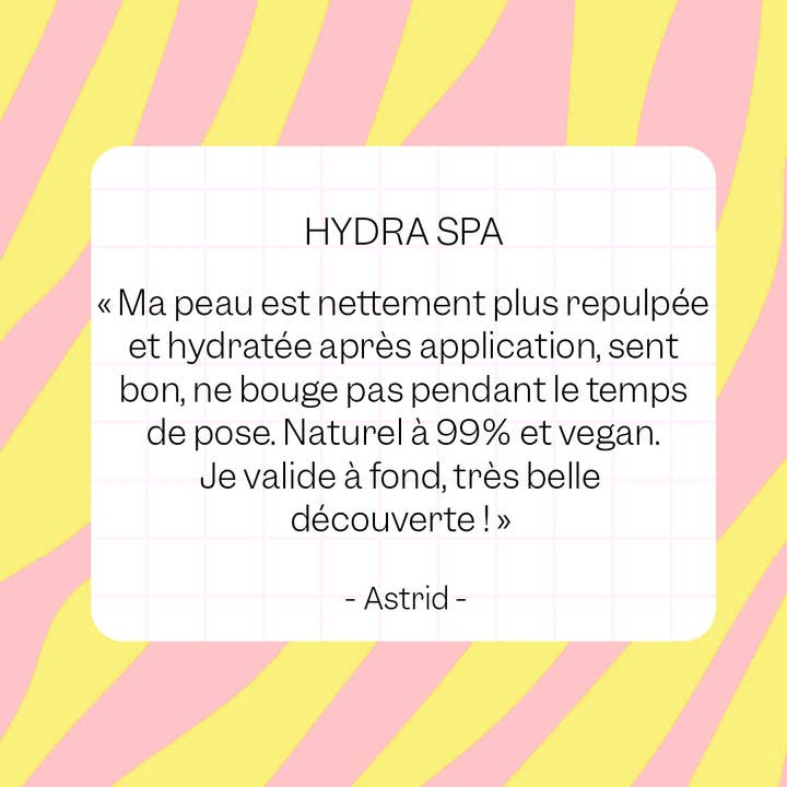 RADISH GANG - Wholesale Skincare Face Mask - HYDRA SPA - Hyaluronic Acid Moisturizing Tissue Mask2