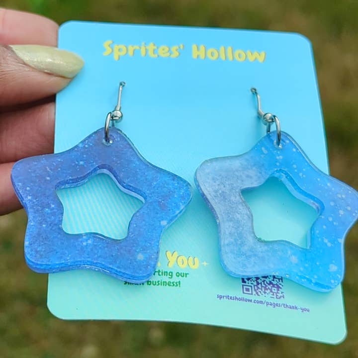 Sprites' Hollow - Wholesale Dangle Earrings - Galaxy Stars1