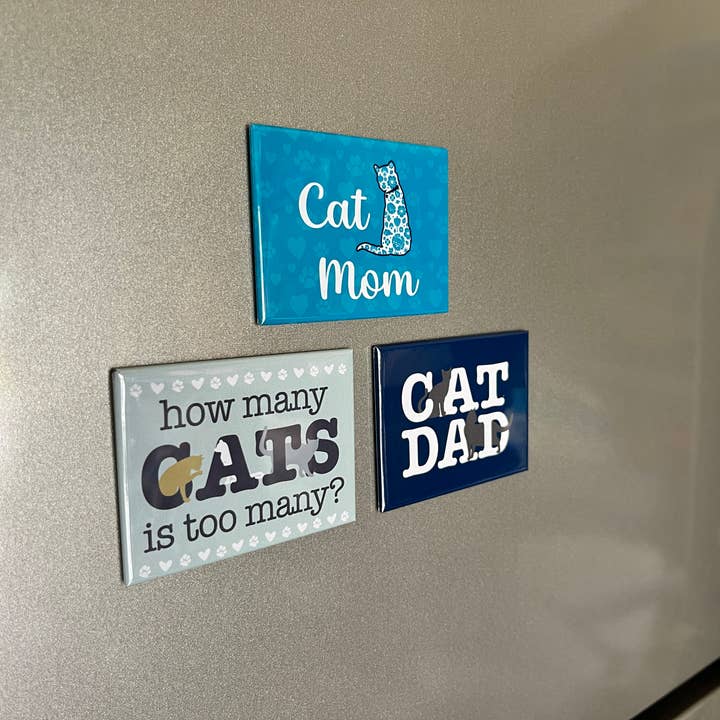 Dog Speak - Vendita all'ingrosso Calamite - Magnete rettangolare - Cat Dad2