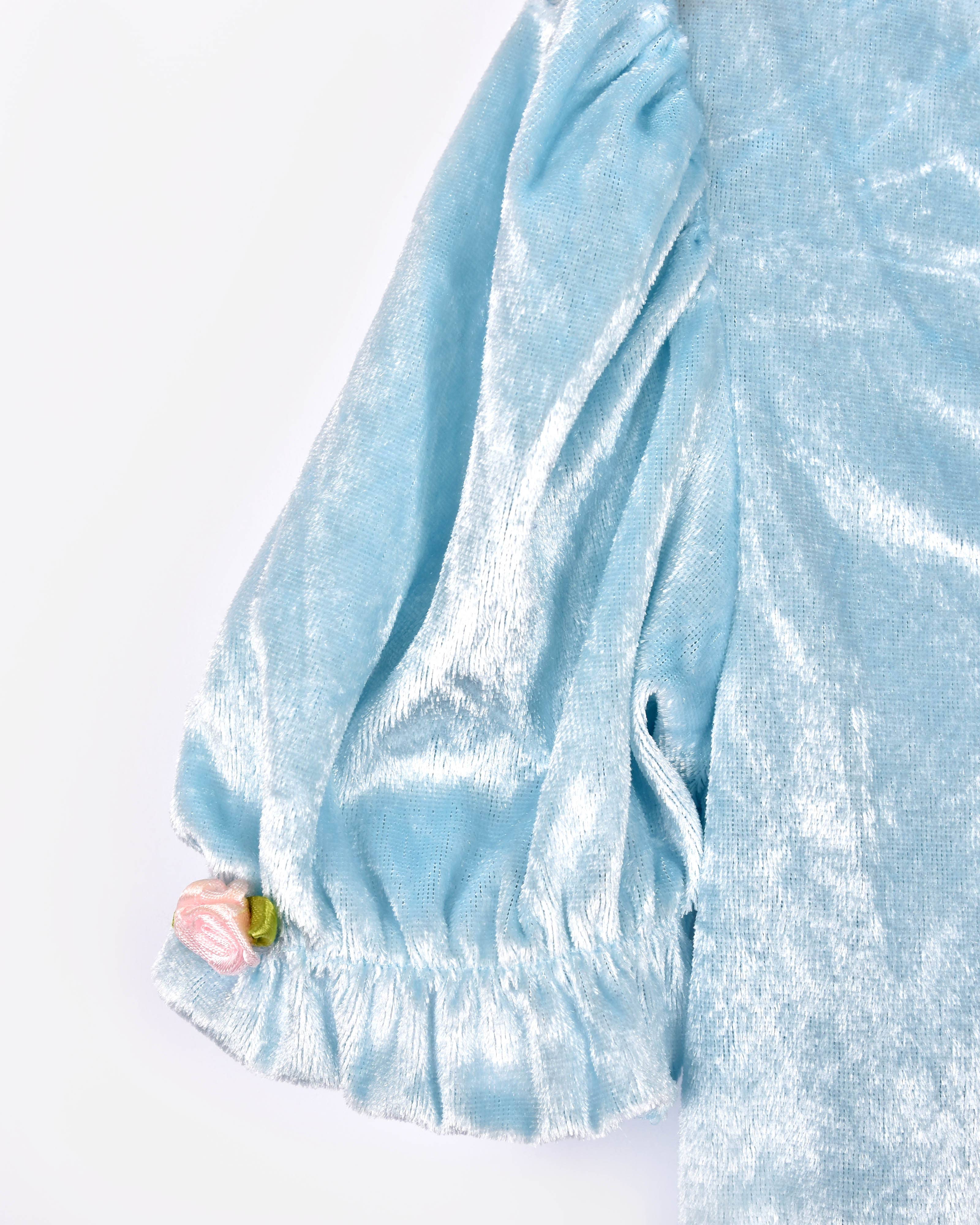 Den Goda Fen – Großhandel Kostüm – Kinder – Princessdress Velvet Hellblau 98-104 Cl 2-4 Jahre3