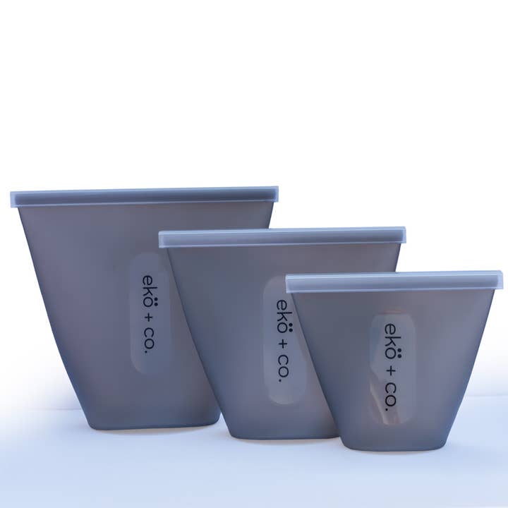 EcoFreax - Wholesale Food storage container - Silicone cup food ziptop storage container (3 cups)3