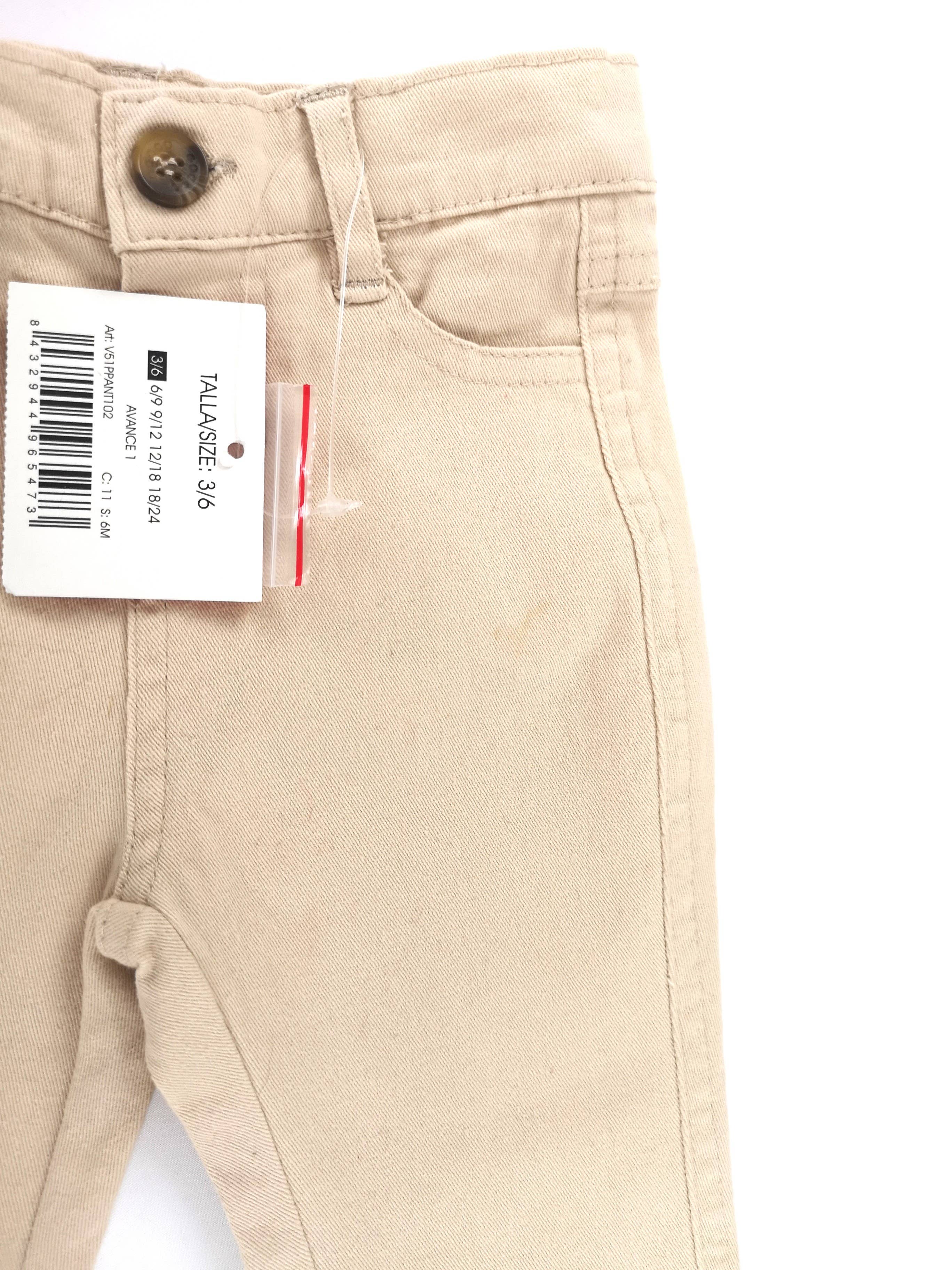 Mademoiselle Bébé - Wholesale Pants - Baby - Gocco beige pants - used - 3 to 6 months1