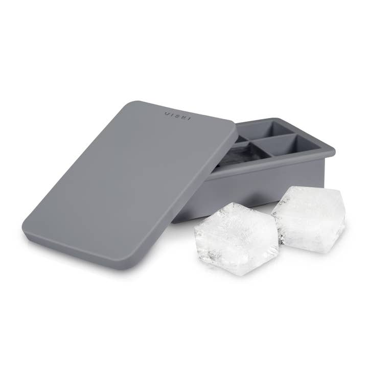 Viski - Wholesale Ice Tray/Mold - Glacierâ„¢ 2" Whiskey Ice Cube Tray w/ Lid