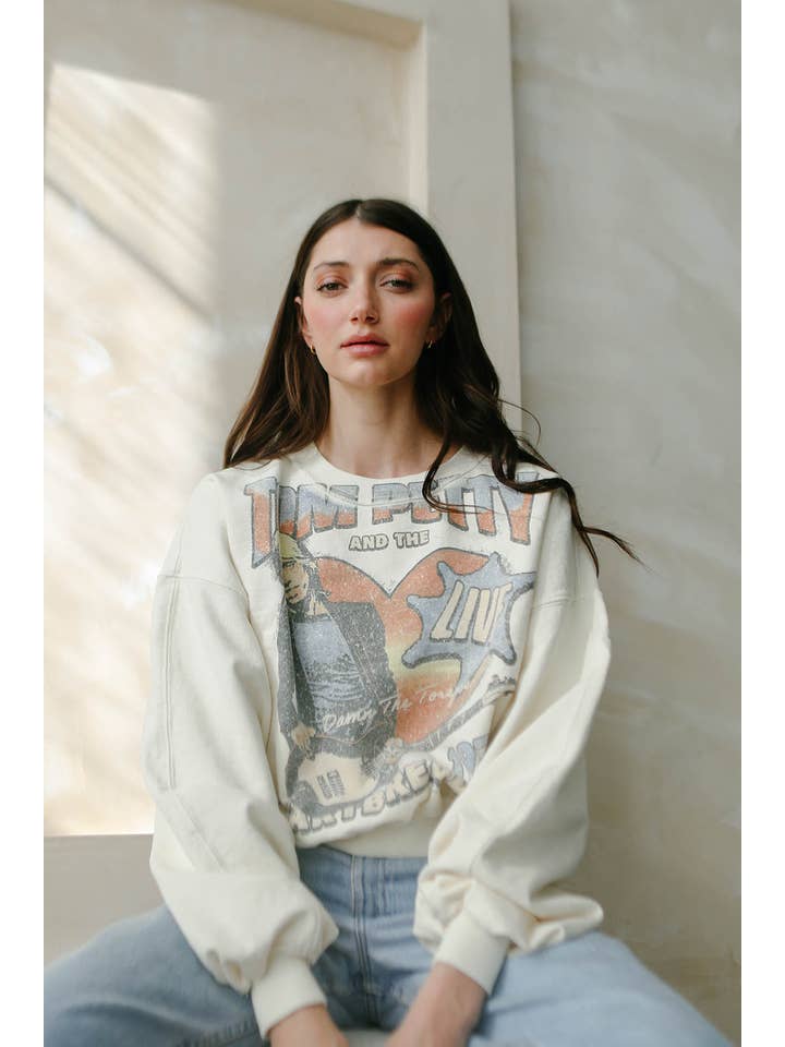 People Of Leisure - Wholesale Graphic Sweatshirt - Women's - Tom Petty and the Heart 1979 Sweatshirt1