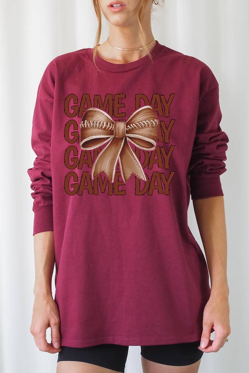 COLORBEAR – T-shirt gráfica - Unissexo por atacado – Camiseta de manga comprida com estampa de futebol para dia de jogo3