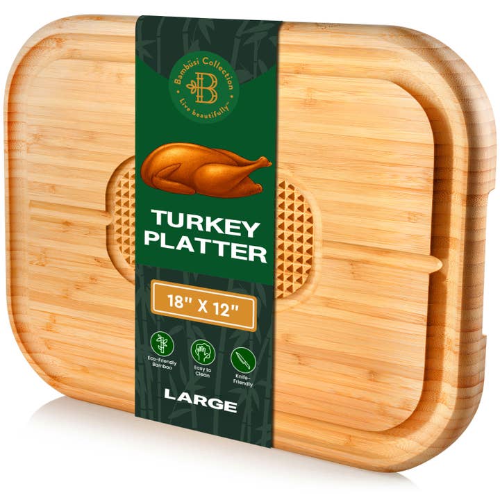 Bambus-Fleischschneidebrett Tranchierblock mit Spikes für den Großhandel von Bambusi