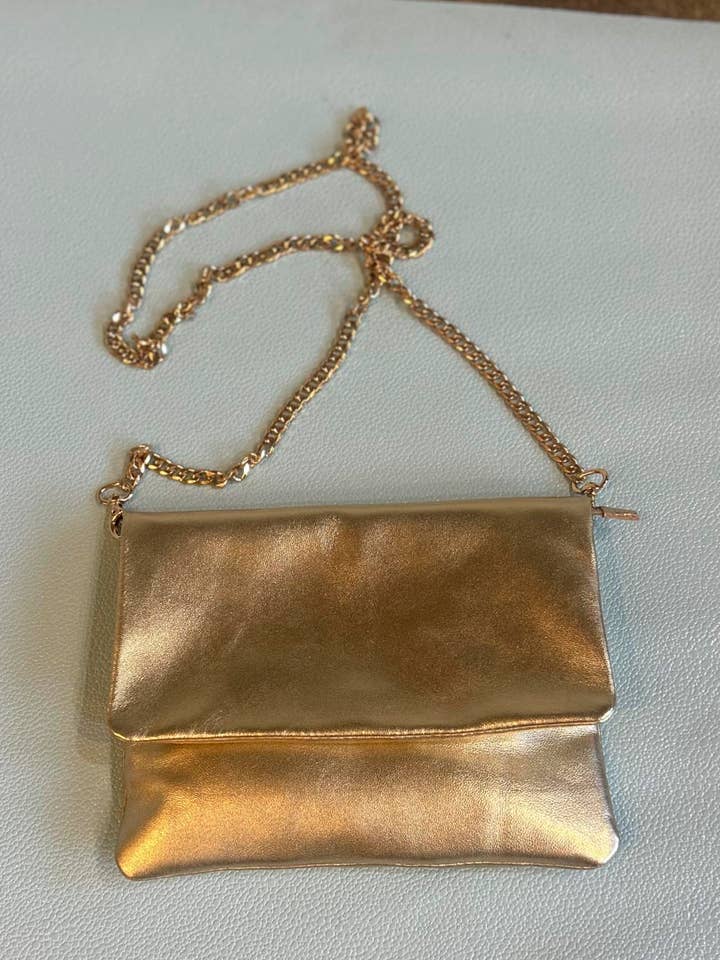 Hoss Emily Handbag - Gold Leather for wholesale by HOSS