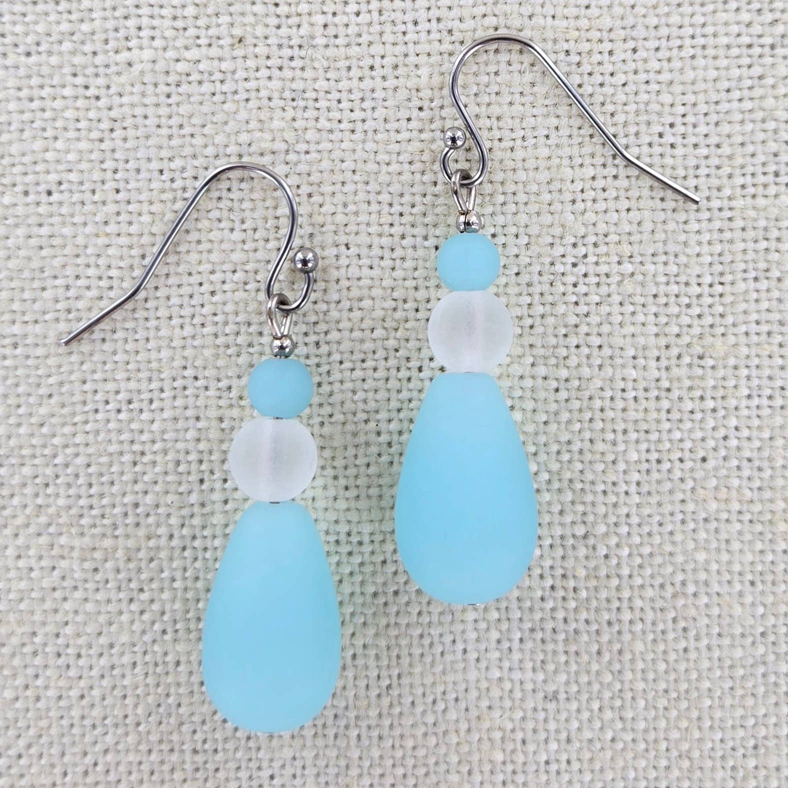 Sadie Green's Jewelry - Wholesale Dangle Earrings - Sea Glass Drop Earring 1711-SP5