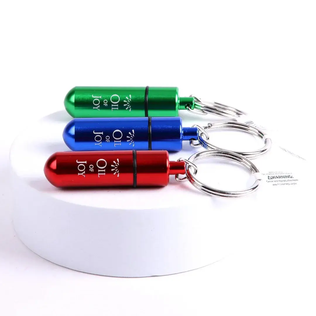 Swanson Christian Products - Wholesale Keychain - Unisex - Key Ring Oil Of Joy Vial - 2 Inch Small -  Pack of 61