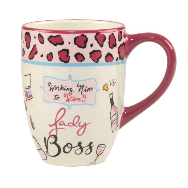 Certified International - Venta al por mayor Taza - Juego de 4 tazas Lolita Lady Boss de 16 oz