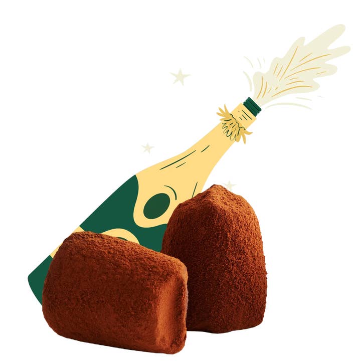 Truffes au chocolat et au champagne - en vrac pour la vente par WOW Chocolao! - US Office