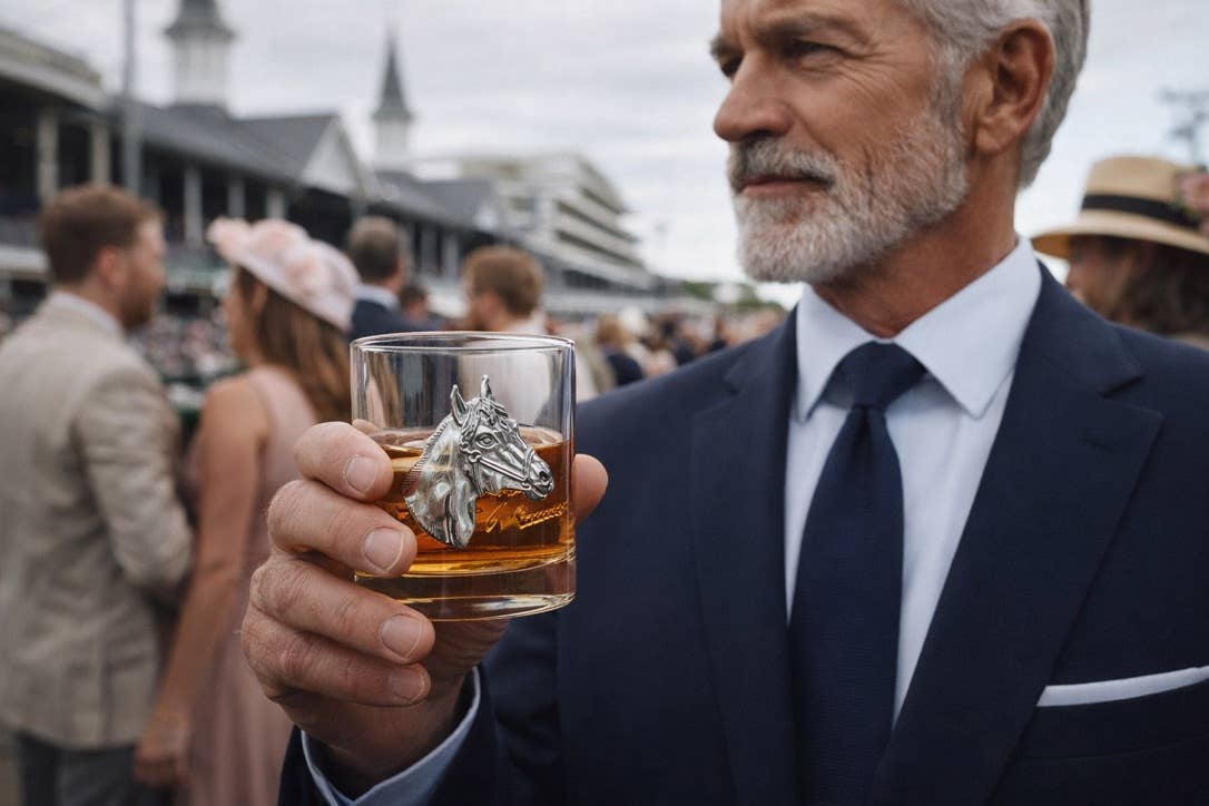 The Queens' Jewels® - Wholesale Cocktail/likeur glas - Silver Horse Head Double Old Fashioned