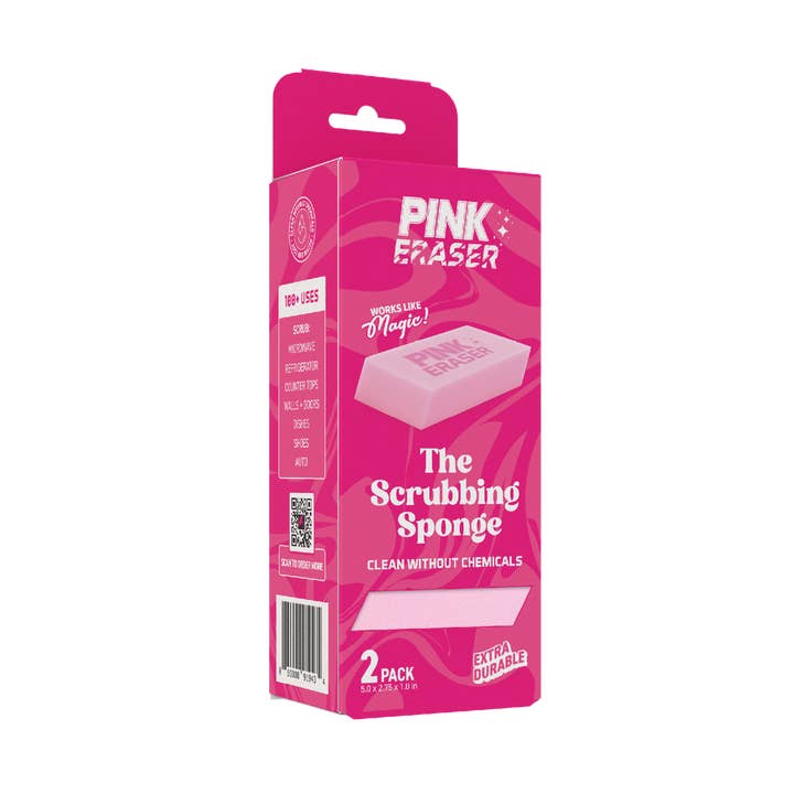 Gomme rose - L'éponge à récurer - pour la vente par Pink Formula