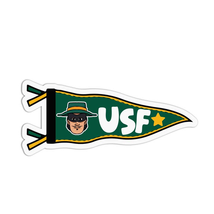 USF University Flags Textured Stickers for wholesale by Girls Printing House