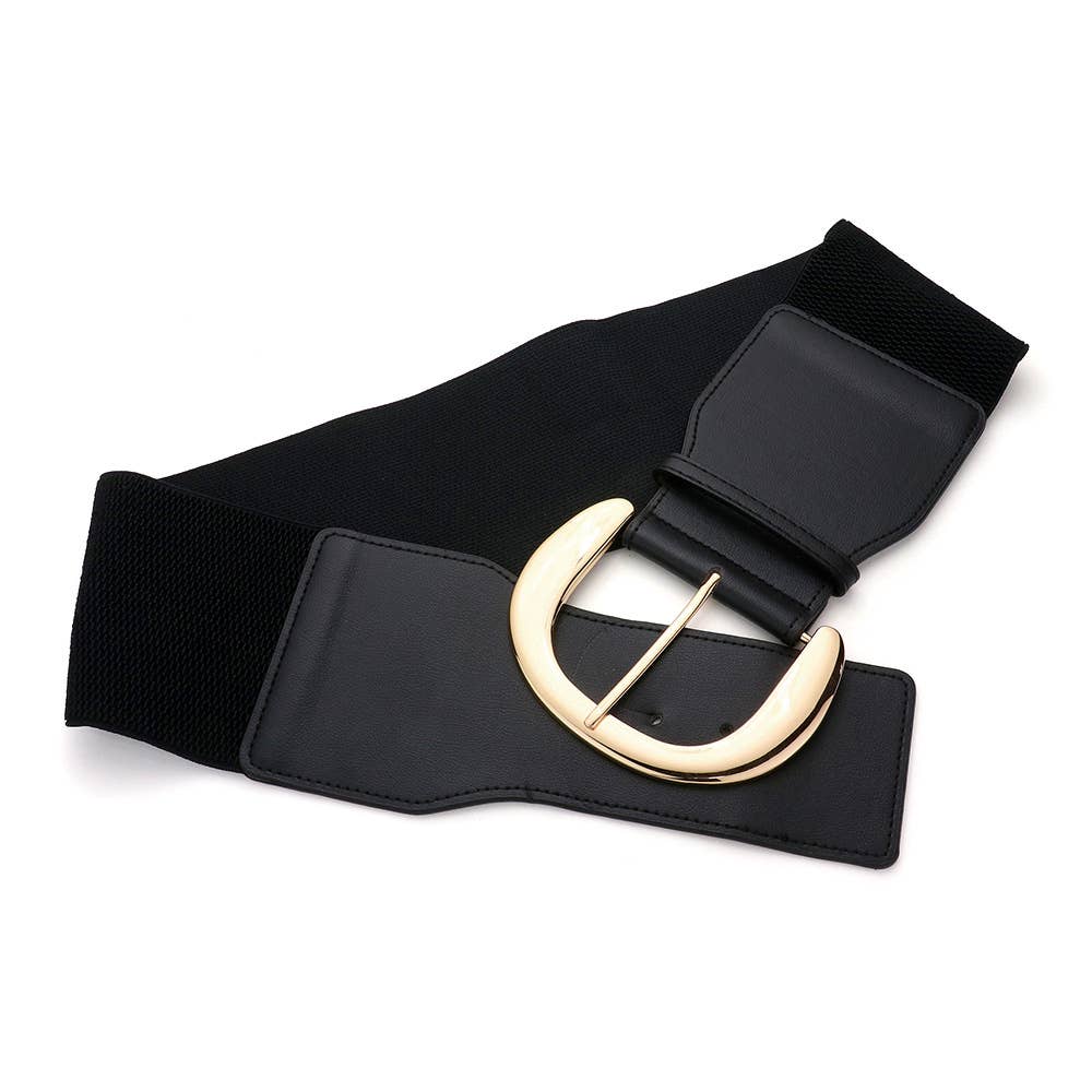 Sensibling Corp. – Engroshandel Bælte - Dame – Elastisk bælte med overdimensioneret spænde1