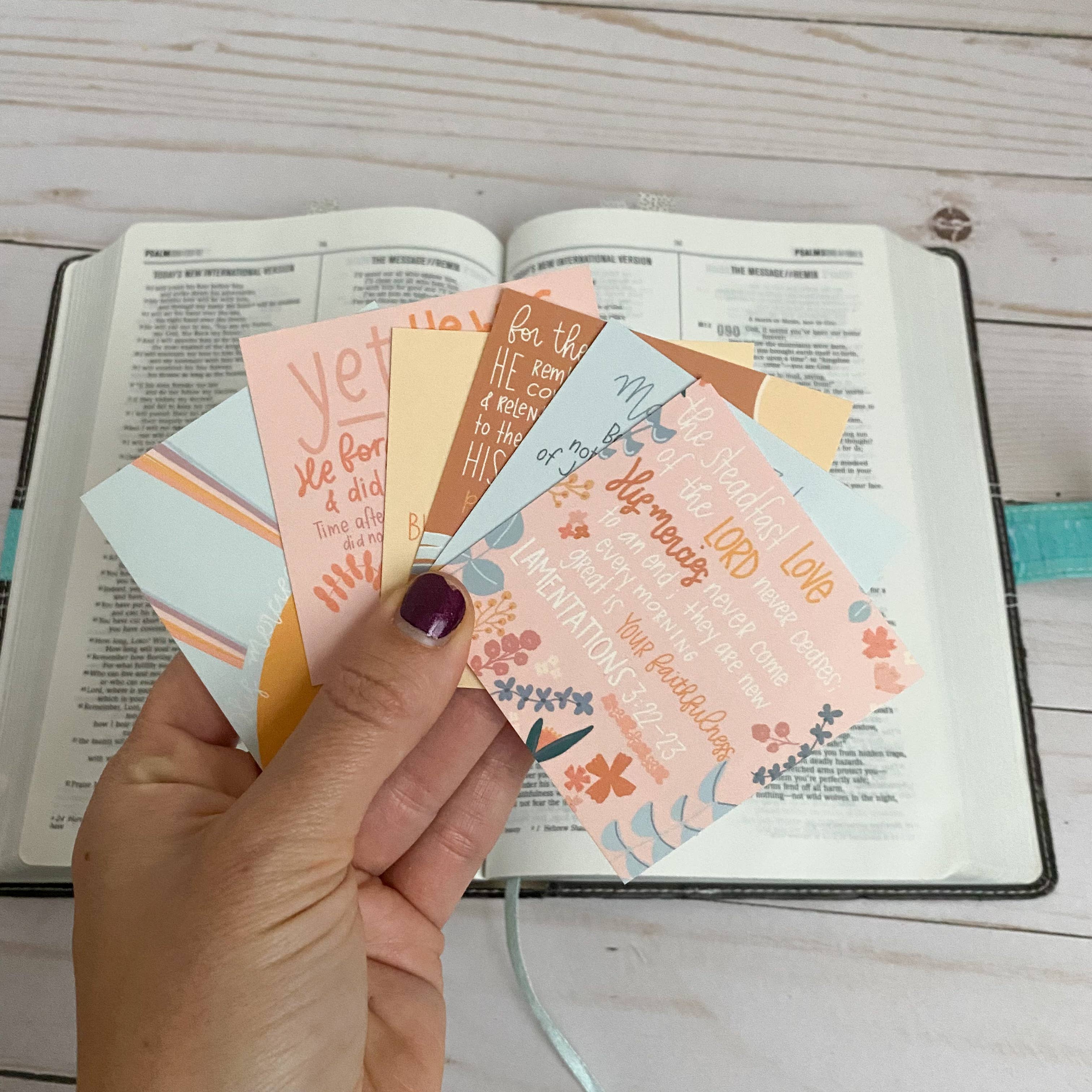 swaygirls - Wholesale Religious Card - Scripture Cards | Lamentations 3:22-23 | Prayer Cards3