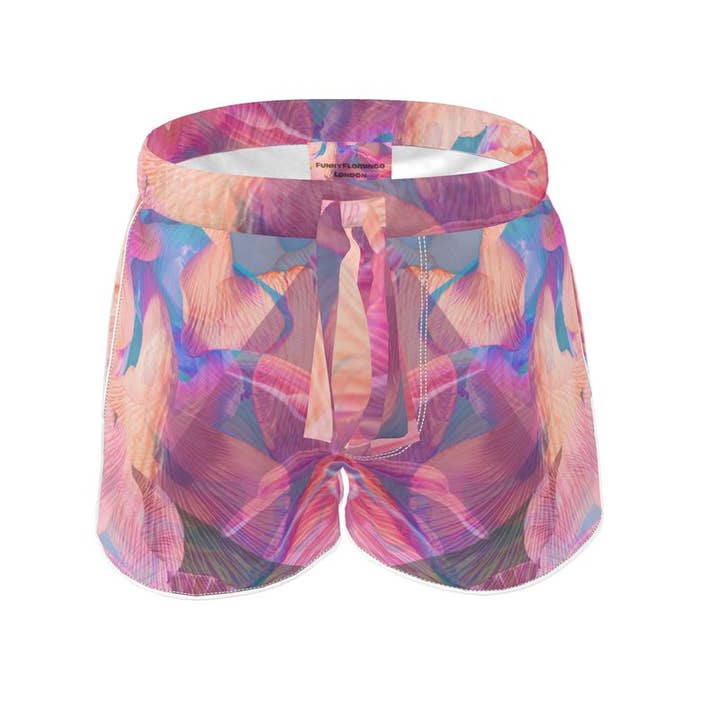 Women's Luxury Pyjama Shorts - Ethereal Floral Collection for wholesale by Funky Flamingo London