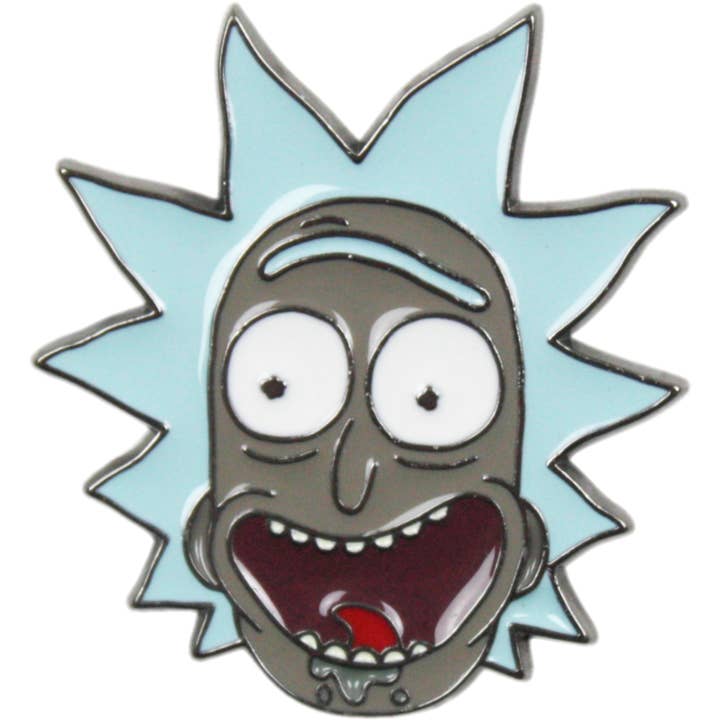 Square Deal Recordings & Supplies - Wholesale Lapel Pin/Button - Enamel Pin - Rick And Morty - Rick Laughing