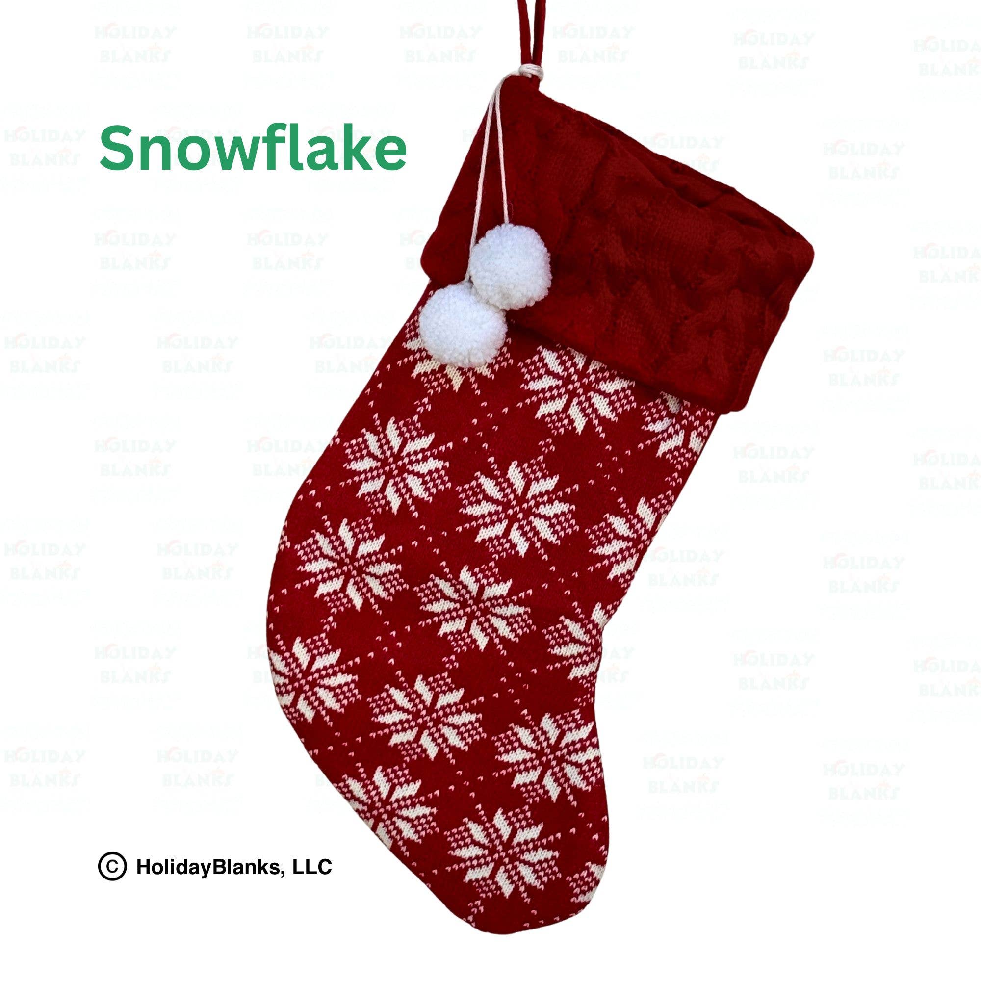 Holiday Blanks - Wholesale Holiday Stocking - Knit stocking blanks2